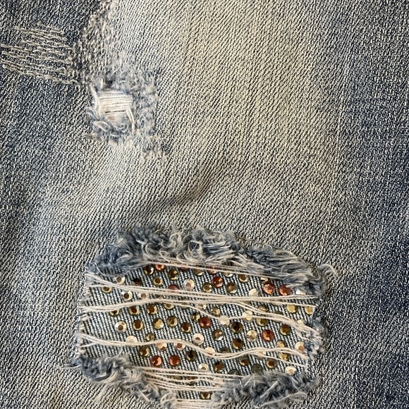 WHBM bedazzled denim, size 4 - Picture 5 of 8